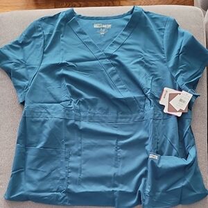 Grey's Anatomy Teal Scrub Top 4XL